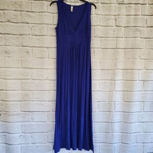 Loveapella vneck jersey knit maxi dress